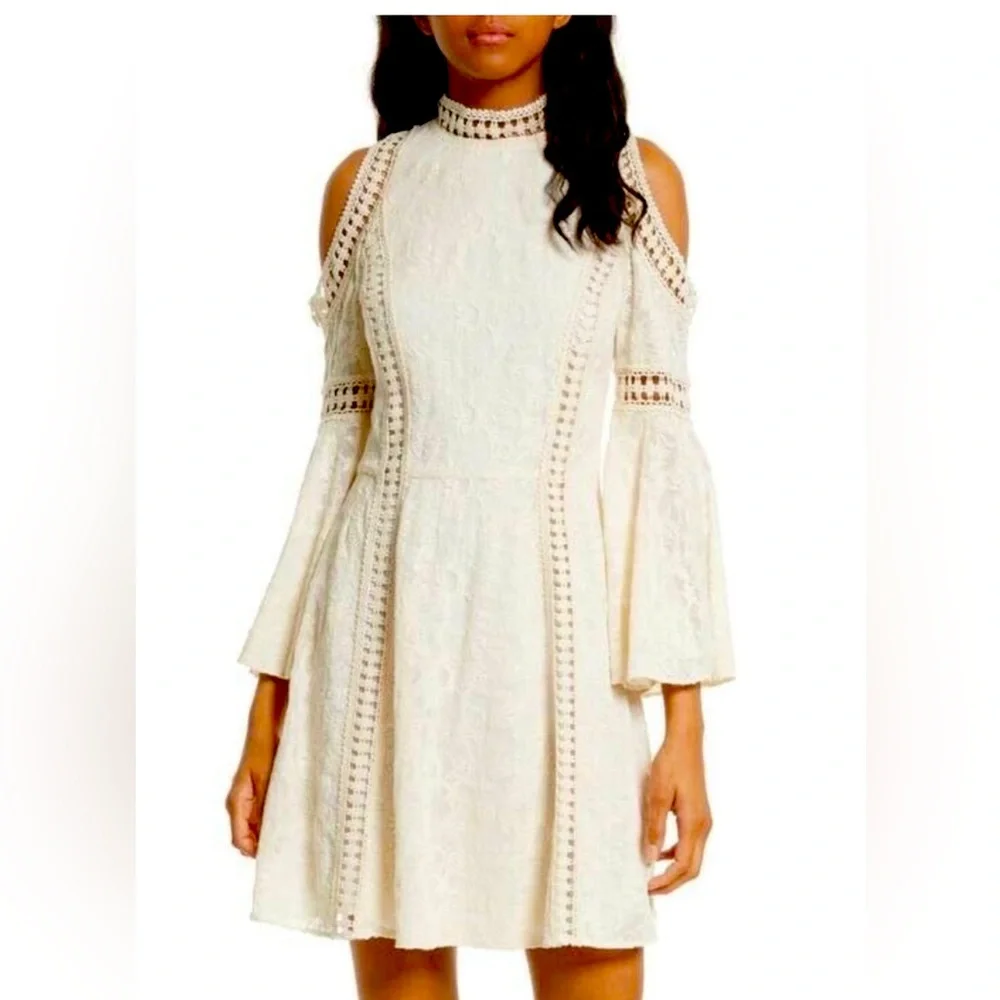 Alice + Olivia Enya Embroidered Dress size 8 - Picture 1 of 7